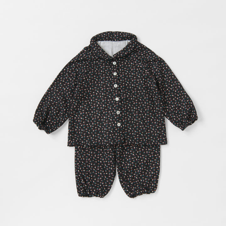 warm pajama stripes<br> 80-100cm