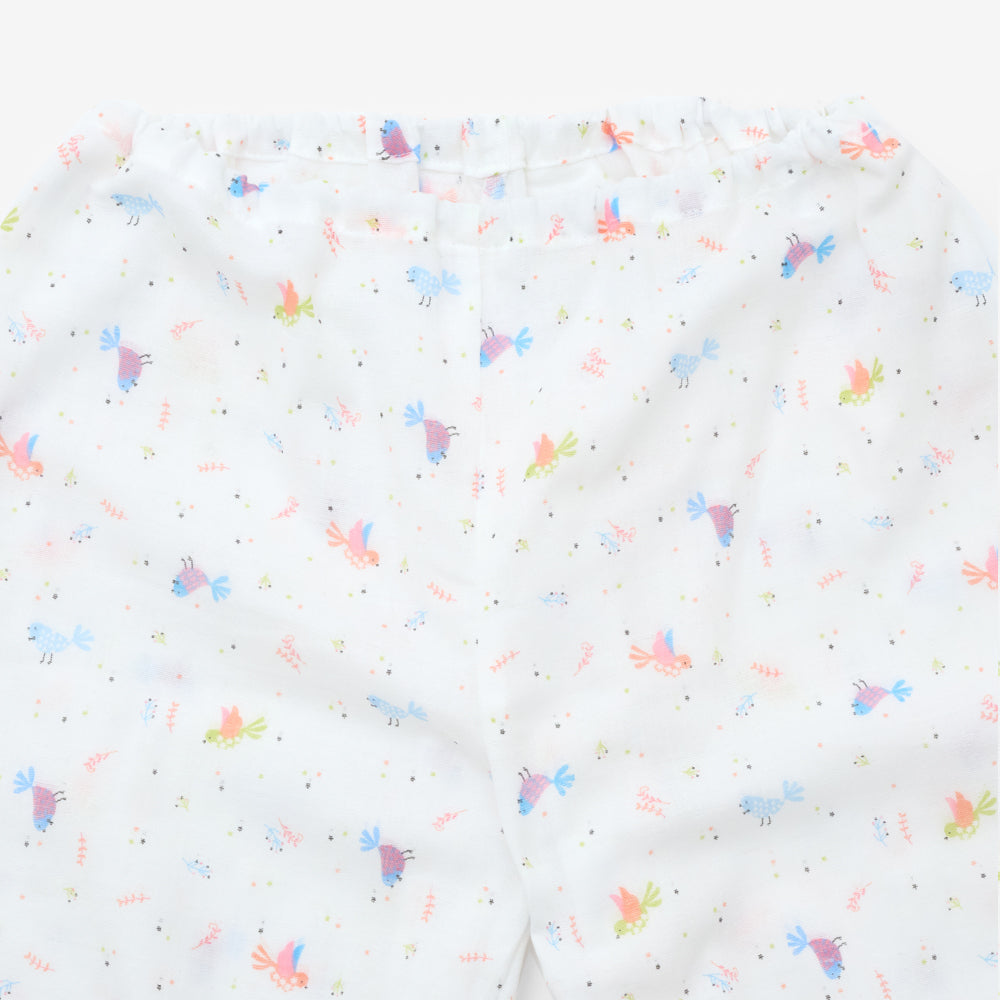 夏ガーゼスモックパジャマ<br>bird<br>80-150㎝