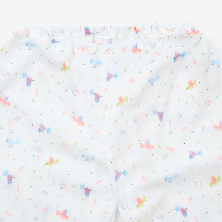 夏ガーゼスモックパジャマ<br>bird<br>80-150㎝