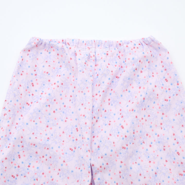夏ガーゼスモックパジャマ<br>flower<br>80-150㎝