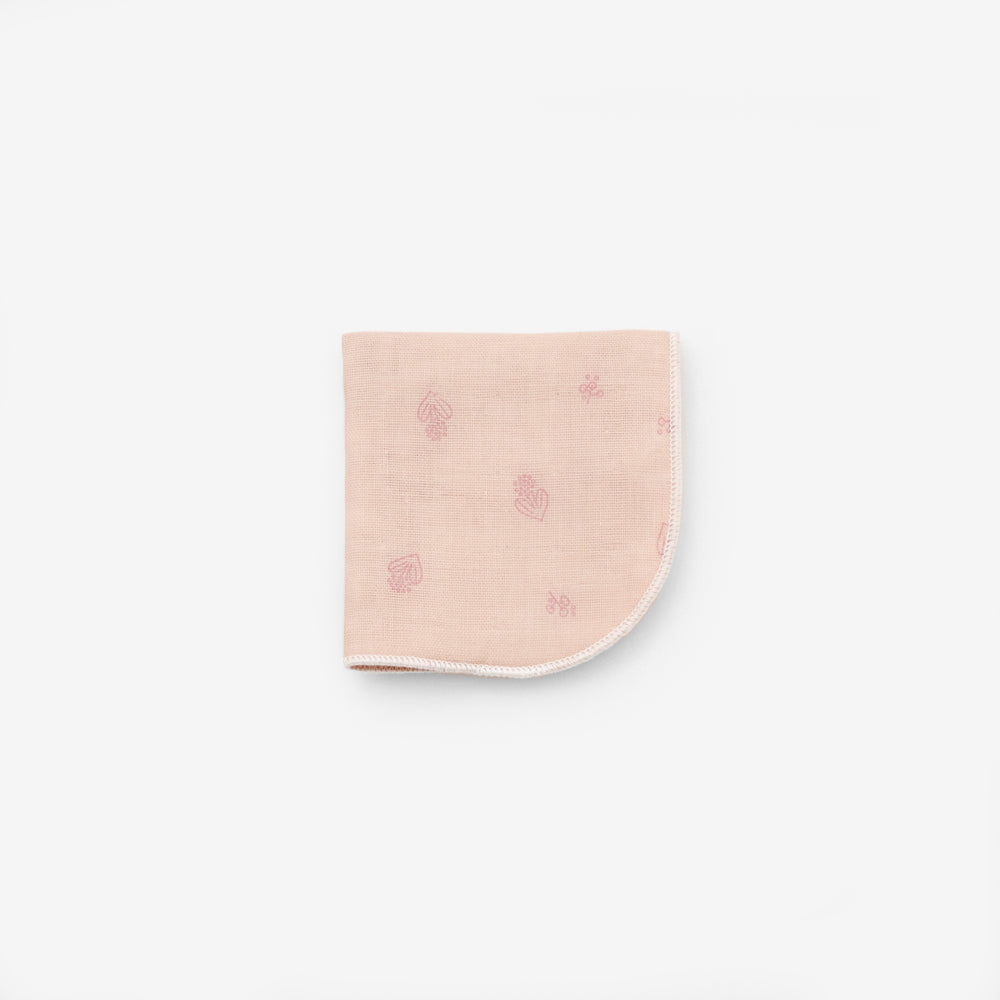 gauze handkerchief heart 