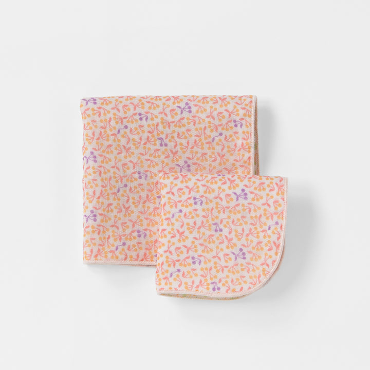 Gauze handkerchief small flower 