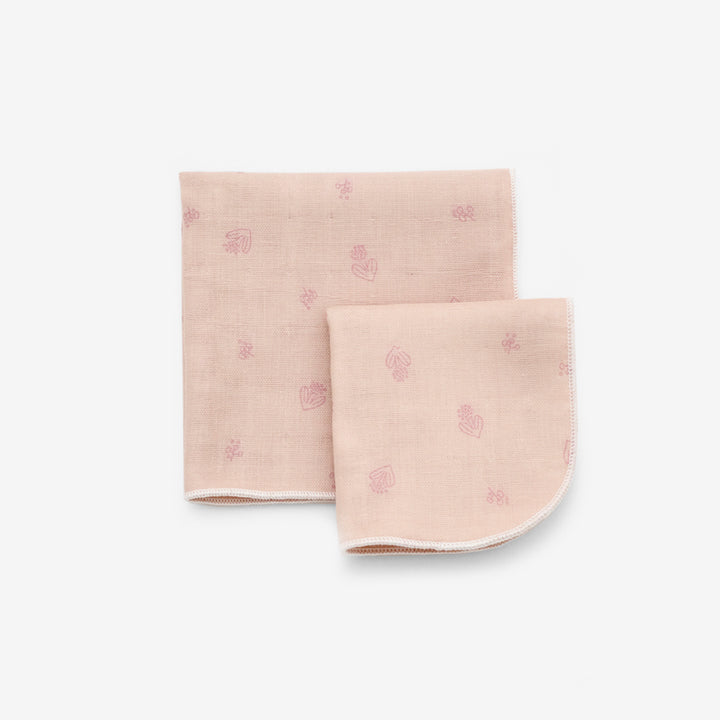 gauze handkerchief heart 