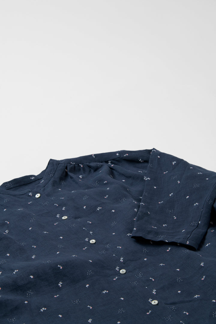 one piece cotton linen<br> AR8620B740<br> dark blue 