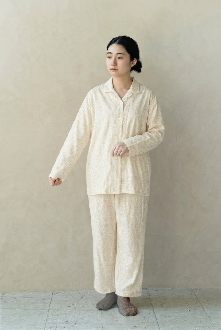 あたたかいガーゼパジャマ　レディス<br>おはな