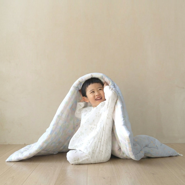 ベビー綿布団　小紋