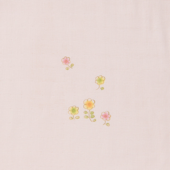 ガーゼブランケット<br>手描＆手刺繍　うさぎ