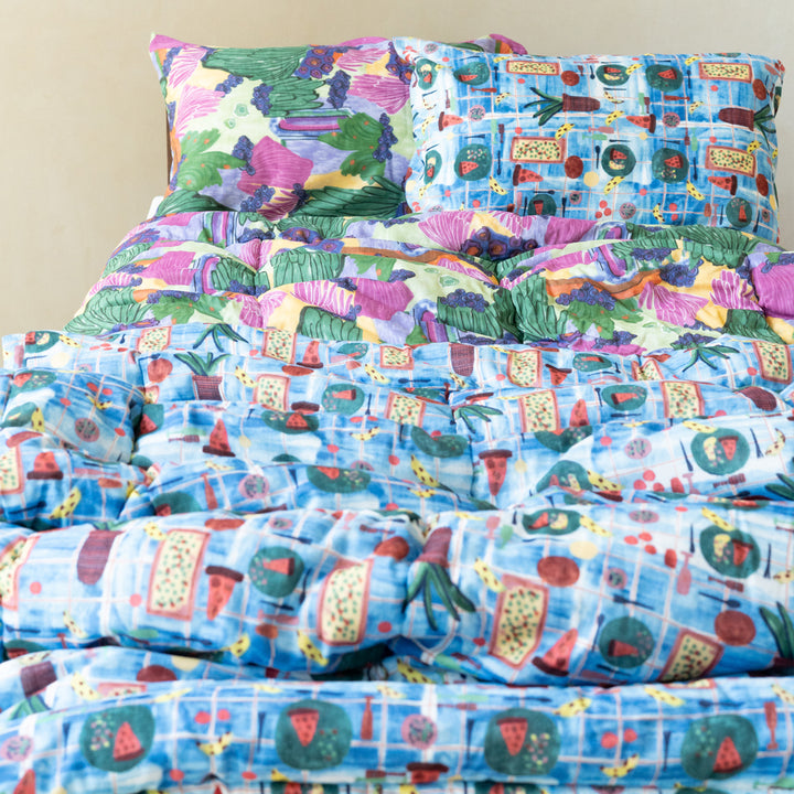 Thin cotton futon Heart cherry 