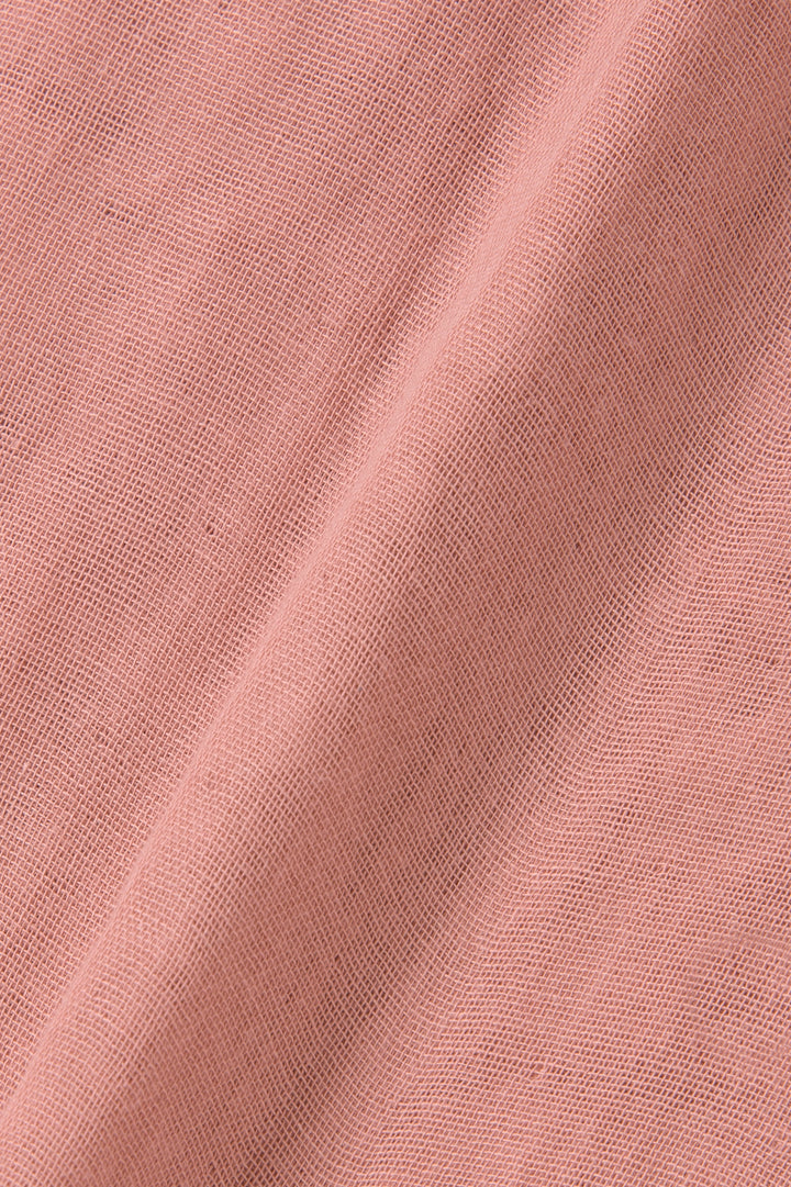 あたたかいシャツ<br>綿ワッシャー　ピンク