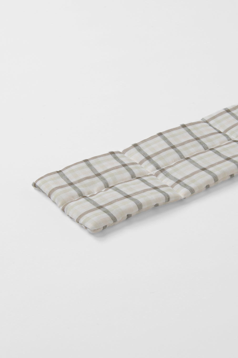 綿入りガーゼマフラー<br>ブラウンチェック