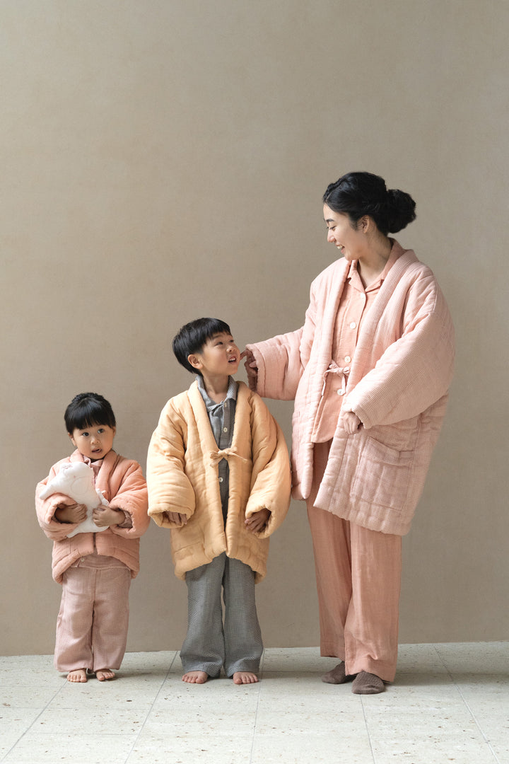Cotton-filled Haori Hand-painted Train 