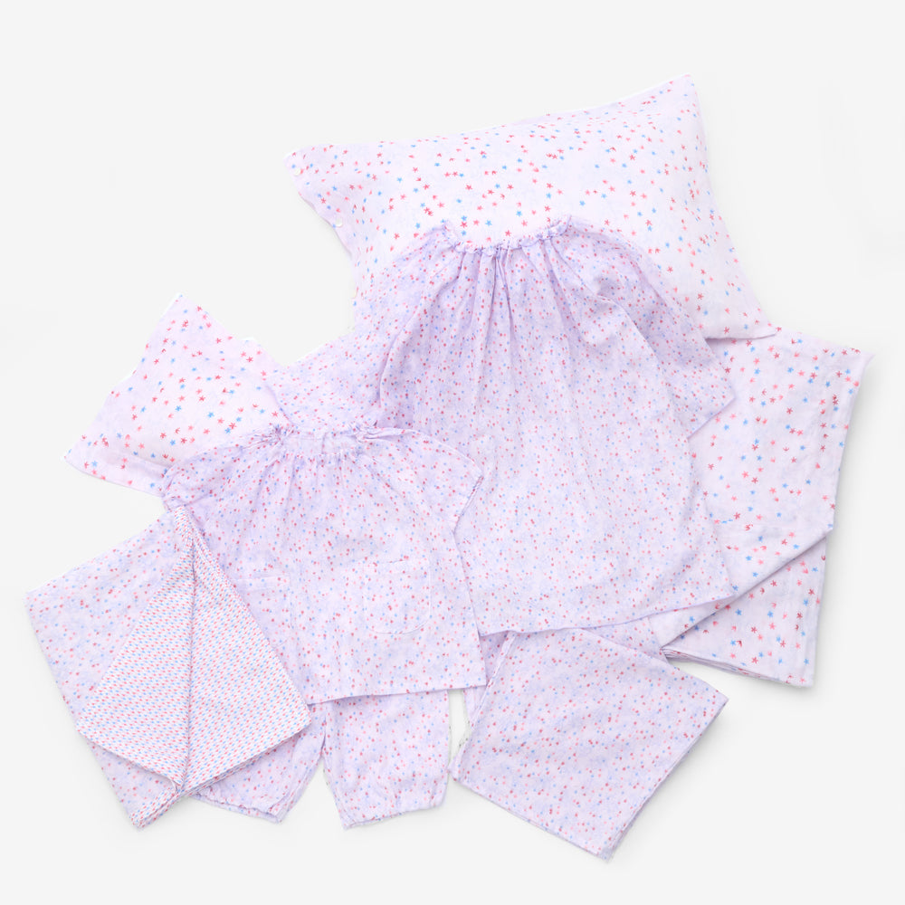 夏ガーゼスモックパジャマ<br>flower<br>80-150㎝