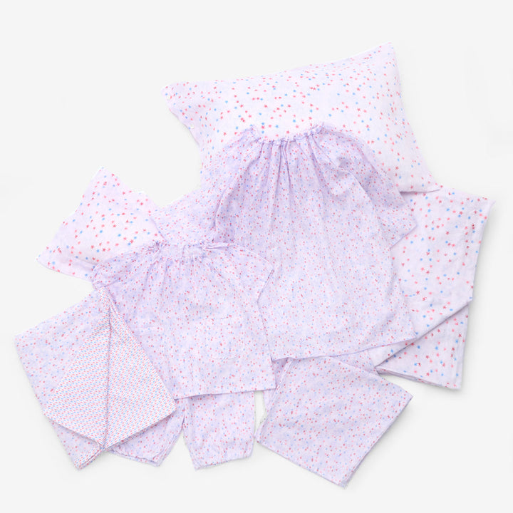 夏ガーゼスモックパジャマ<br>flower<br>80-150㎝