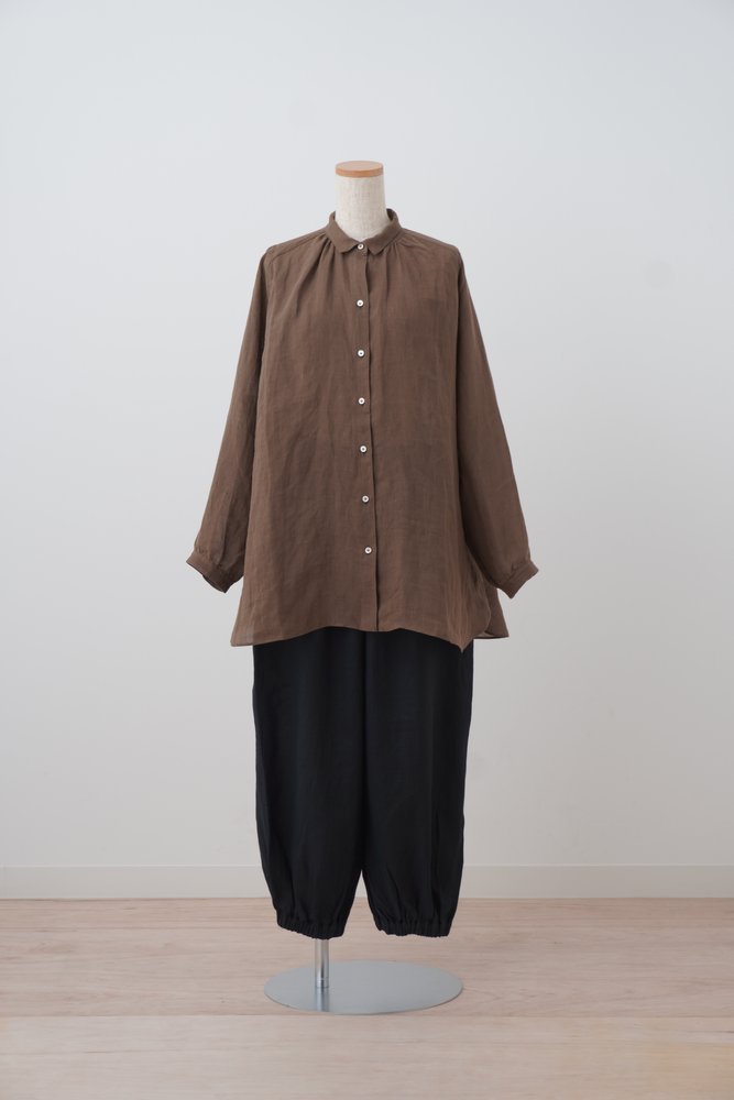 shirt linen khaki 