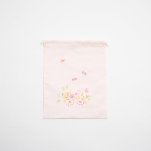 袋小　手描＆刺繍<br>はな