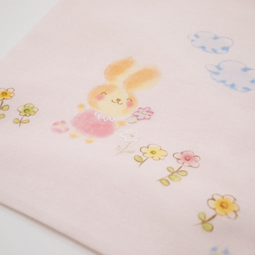 袋小　手描＆刺繍<br>うさぎ